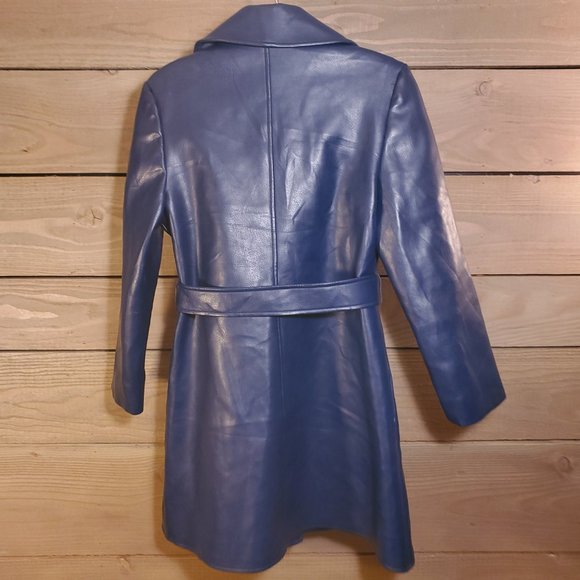 Blue Vintage Sears Genuine Leather Jacket - Picture 2 of 8